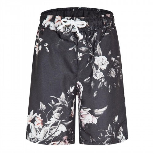 Front - Criminal Damage Mens Sinclair Fleece Floral Relaxed Fit Shorts