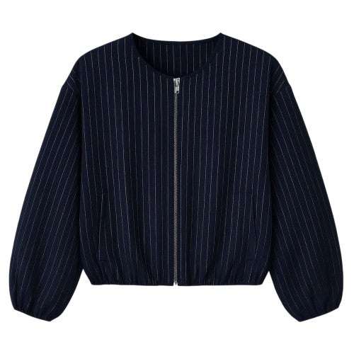 Front - I Saw It First Womens/Ladies Fitted Puffed Bomber Jacket