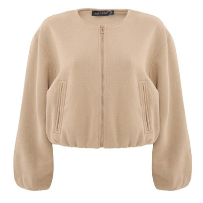 Front - I Saw It First Womens/Ladies Elasticated Hem Bomber Jacket