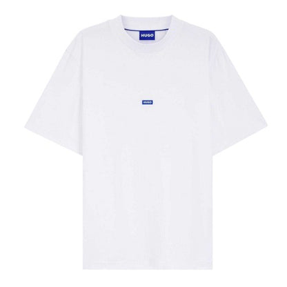 Front - Hugo Mens Nieros Logo Cotton T-Shirt