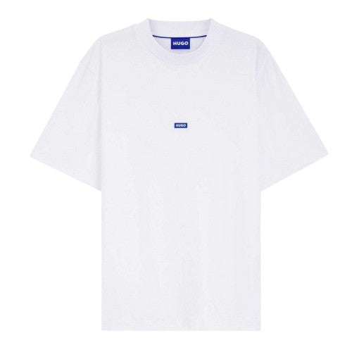 Front - Hugo Mens Nieros Logo Cotton T-Shirt