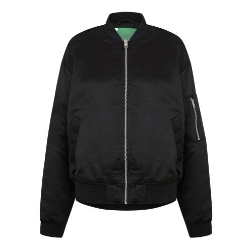 Front - JJXX Womens/Ladies Satin Bomber Jacket