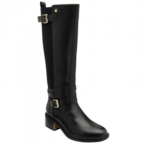 Front - Lotus Shoes Womens/Ladies Freya Leather Knee-High Boots