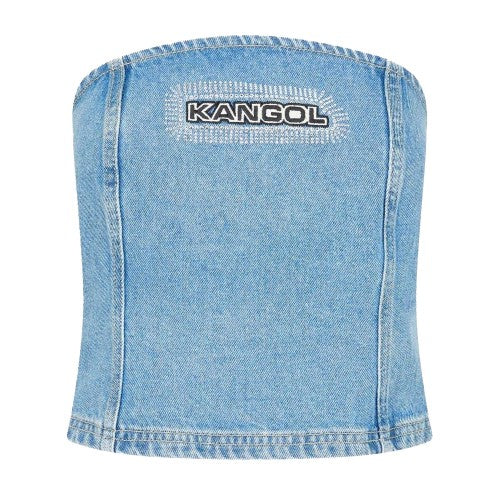 Front - Kangol Womens/Ladies Denim Bandeau Tube Top