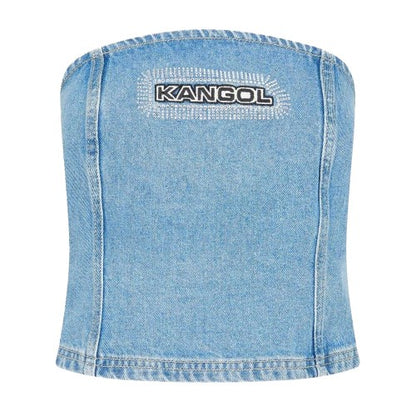 Front - Kangol Womens/Ladies Denim Bandeau Tube Top