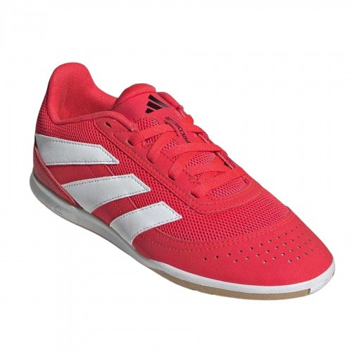 Front - Adidas Childrens/Kids Predator League Stripes Leather Football Boots