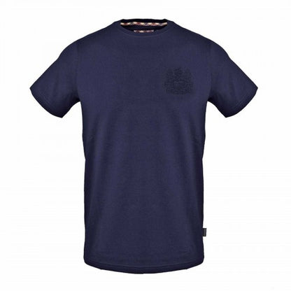 Front - Aquascutum Mens Logo Cotton T-Shirt