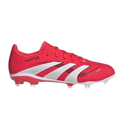 Front - Adidas Childrens/Kids Predator League 3 Stripes Firm Ground Football Boots