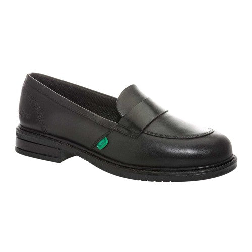 Front - Kickers Womens/Ladies Lach Leather Loafers