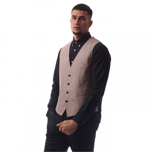 Front - Boss Mens Huge Tailored Waistcoat