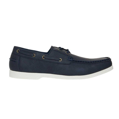 Front - Threadbare Mens Archery Flat Boat Shoes
