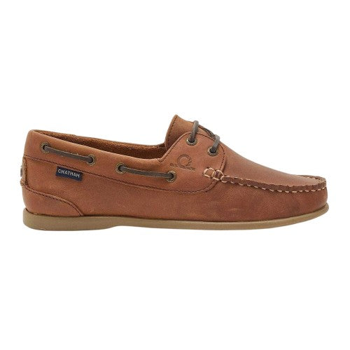 Front - Chatham Womens/Ladies Leather Boat Shoes