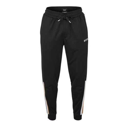 Front - Boss Mens Iconic Vertical Stripe Joggers