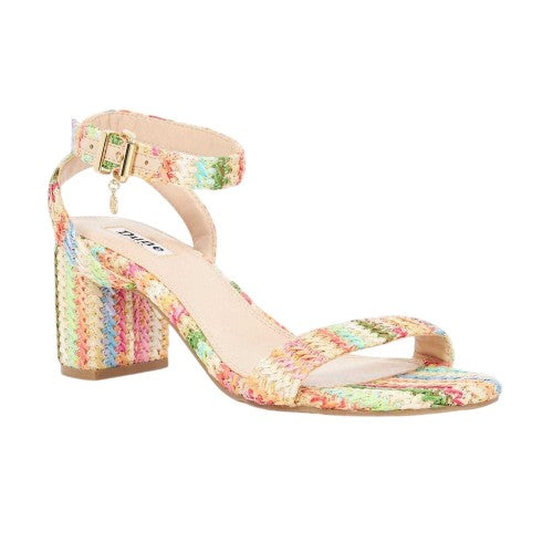 Front - Dune London Womens/Ladies Lo Memee Woven Mid High Heel Sandals