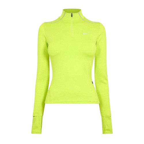 Front - Nike Womens/Ladies Swift Jersey Quarter Zip Top
