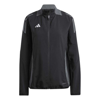 Front - Adidas Womens/Ladies Tiro 24 3 Stripes Raglan Long-Sleeved Track Jacket