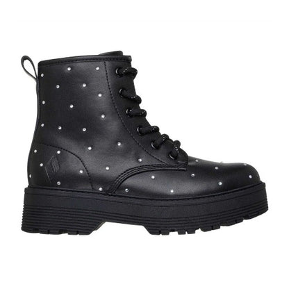 Front - Skechers Girls Rhinestone Platform Ankle Boots