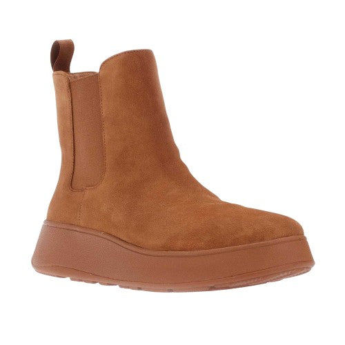 Front - Fit Flop Womens/Ladies F-Mode Suede Flatform Chelsea Boots