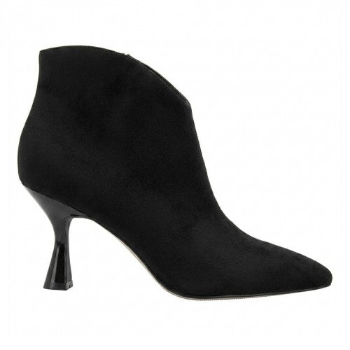 Front - Lotus Shoes Womens/Ladies Amelia Faux Suede Kitten Heel Ankle Boots
