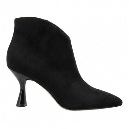 Front - Lotus Shoes Womens/Ladies Amelia Faux Suede Kitten Heel Ankle Boots