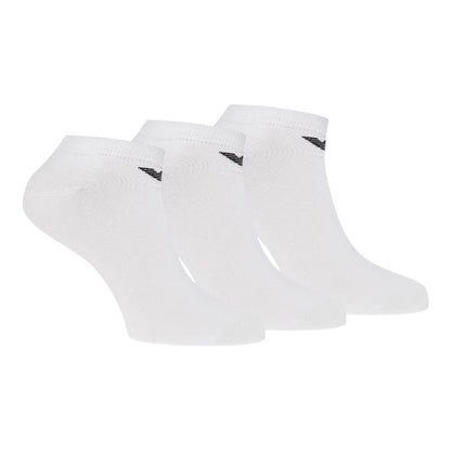 Front - Emporio Armani EA7 Unisex Adult Logo No-Show Socks (Pack of 3)