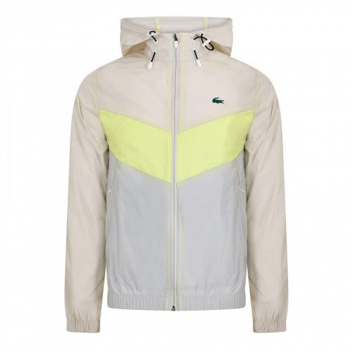 Front - Lacoste Mens Anorak Colour Block Blouson Jacket