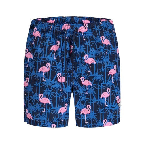 Front - Jack And Jones Mens Flamingo Swim Shorts