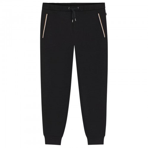 Front - Boss Mens Contrast Detail Tapered Jogging Bottoms