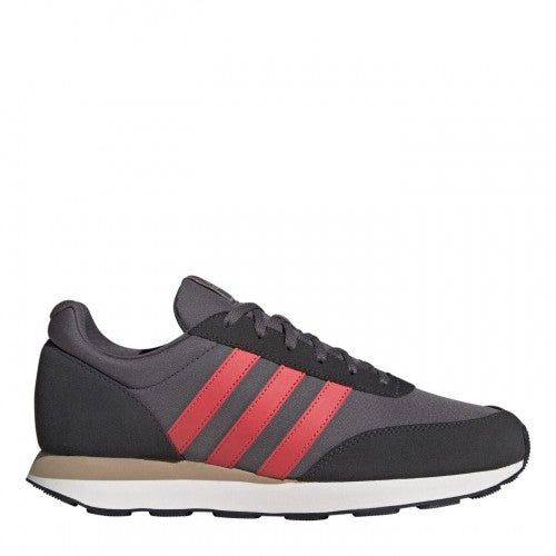 Front - Adidas Mens Run 60s 3.0 Stripes Leather Trainers