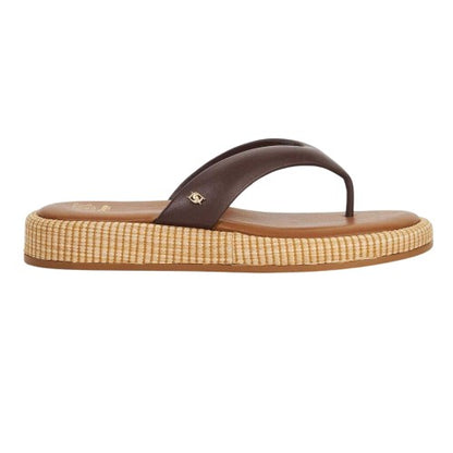 Front - Dune London Womens/Ladies Lo Laike Leather Toe Post Sandals