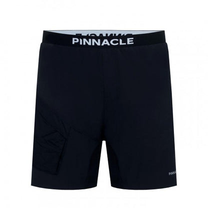 Front - Pinnacle Mens 2 in 1 Cycling Shorts