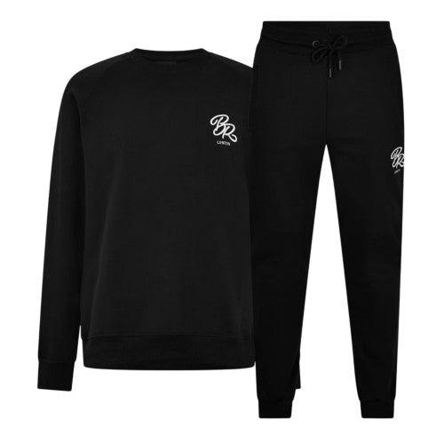 Front - Born Rich Mens Woven Logo Tailored Tracksuit