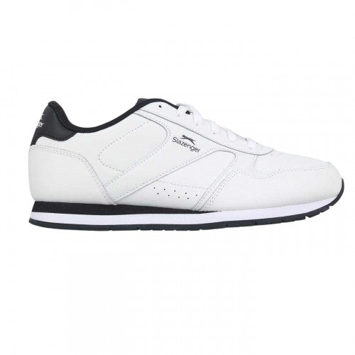 Front - Slazenger Mens Classic Coated Leather Trainers