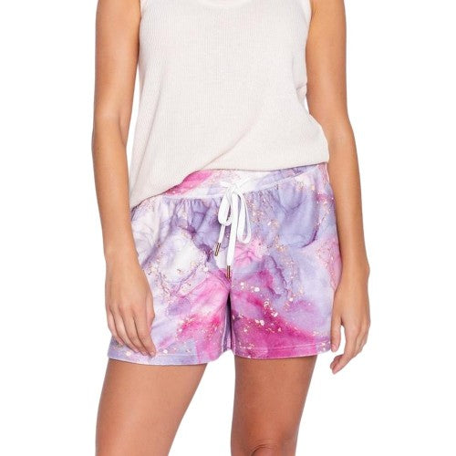 Front - PJ Salvage Womens/Ladies Bouclé Marble Shorts
