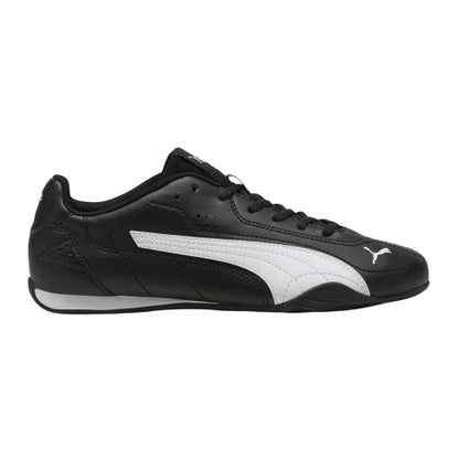 Front - Puma Mens Catch Leather Low Cut Flat Trainers