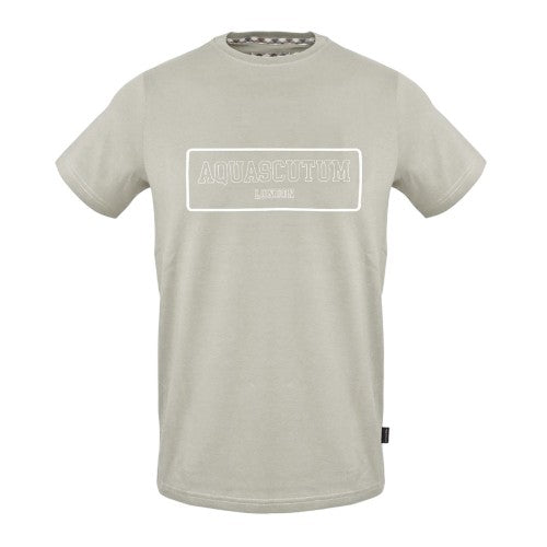 Front - Aquascutum Mens Logo Cotton T-Shirt