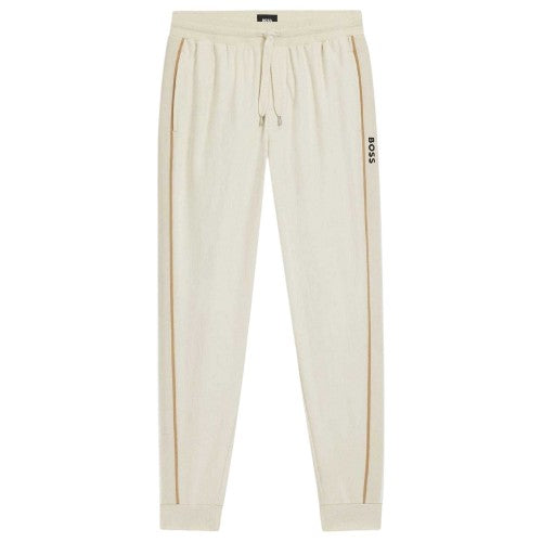 Front - Boss Mens Iconic Terrycloth Tracksuit Bottoms