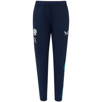 Front - Castore Womens/Ladies 2025/2026 England Rugby Tracksuit Bottoms