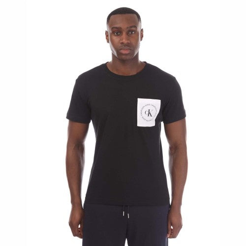 Front - Calvin Klein Mens Logo Pocket T-Shirt