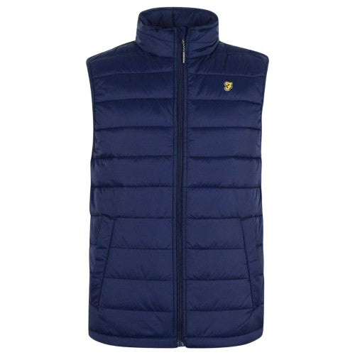 Front - Farah Mens Dover Quilted Gilet