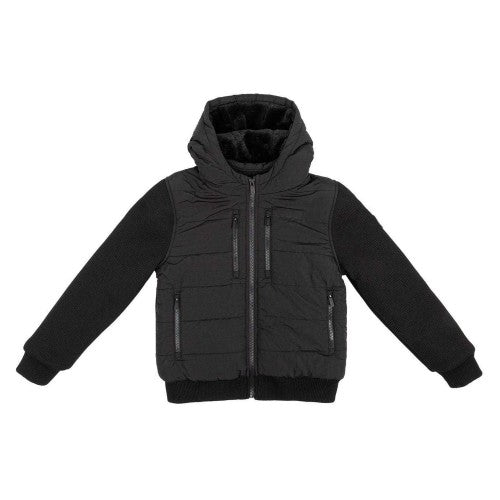 Front - Firetrap Boys Sartorial Quilted Hooded Jacket