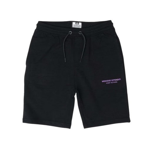 Front - Weekend Offender Boys Cascade Jersey Regular Shorts