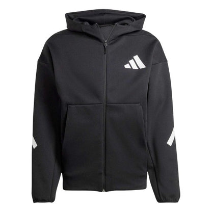 Front - Adidas Mens Z.N.E. Fleece Full Zip Hoodie