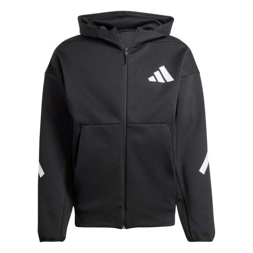 Front - Adidas Mens Z.N.E. Fleece Full Zip Hoodie