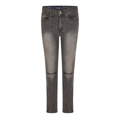 Front - Criminal Damage Womens/Ladies SOS Ripped Skinny Jeans