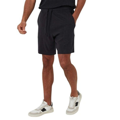 Front - Threadbare Mens Ardsley Fleece Floral Shorts
