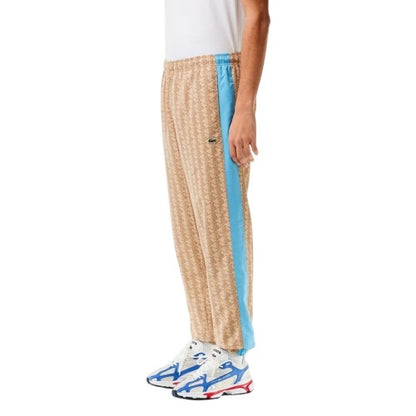 Front - Lacoste Mens Monogram Tracksuit Bottoms