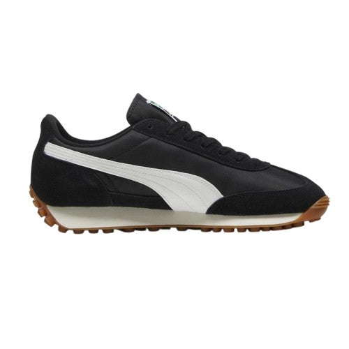 Front - Puma Mens Easy Rider Vintage Leather Low Trainers