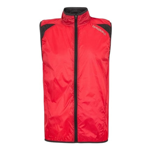 Front - Diadora Mens Funnel Neck Sleeveless Gilet