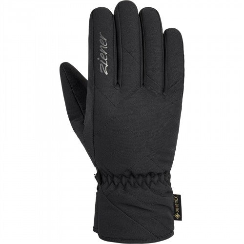 Front - Ziener Womens/Ladies GORE-TEX Quilted Ski Gloves